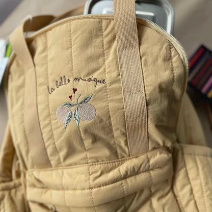 sac enfant orange detail
