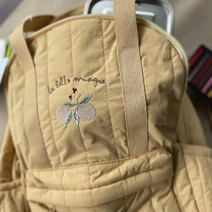 sac enfant orange detail