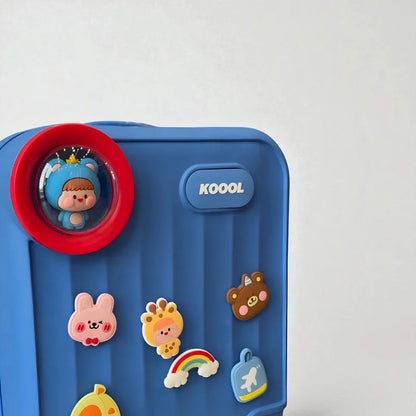 valise bleu waterproof detail
