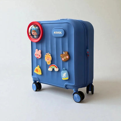 valise bleu waterproof  profil