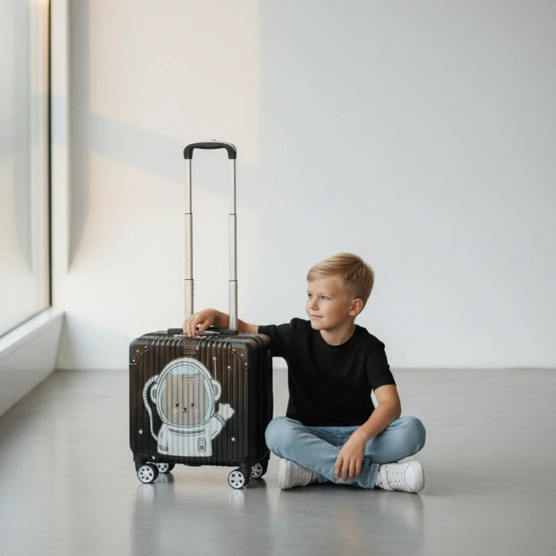 valise cabine enfant Space Bear garçon assis