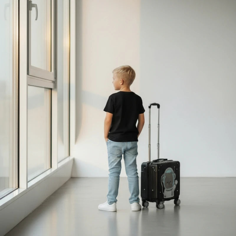 valise cabine enfant Space Bear garçon de dos