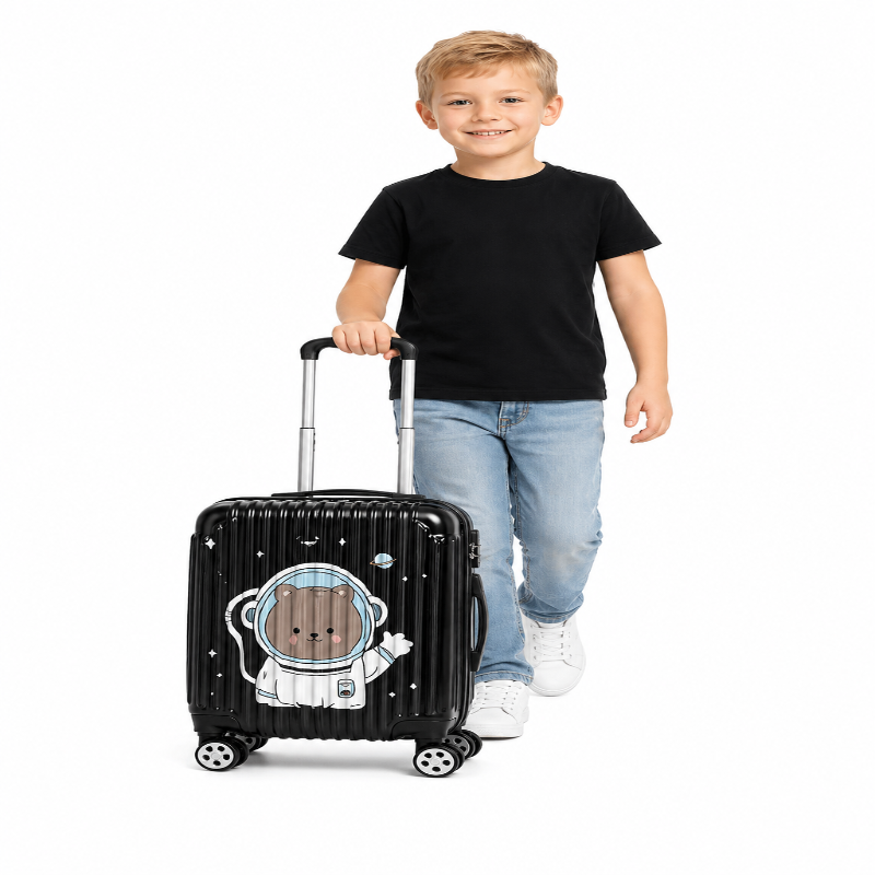 valise cabine enfant Space Bear visuel garçon de face