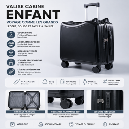 valise cabine enfant visuel detail