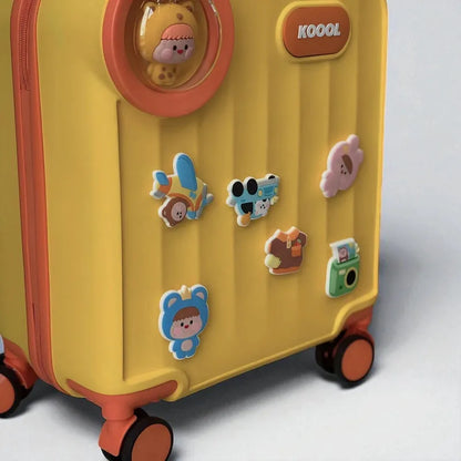 valise jaune waterproof detail