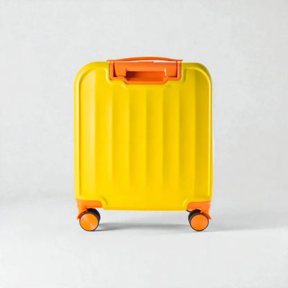 valise jaune waterproof dos
