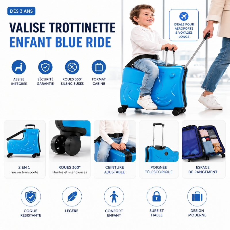 alise trotinette enfant bleue informations